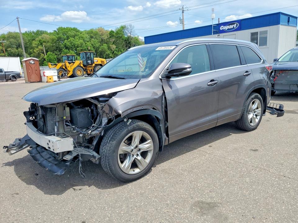 2015 Toyota VIN 5TDDKRFH8FS118655 COPART salvage auction — FRONT END, Mn - Cert Of Title-Salvage, sold $6,300 on 2026-07-28 (photo 1)