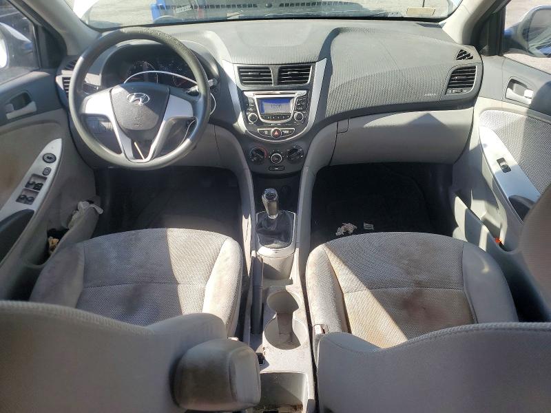 2012 Hyundai Accent VIN KMHCT4AE3CU083440 COPART salvage auction — REAR END, Ri - Salvage Certificate Of Title, sold $125 on 2026-07-28 (photo 8)
