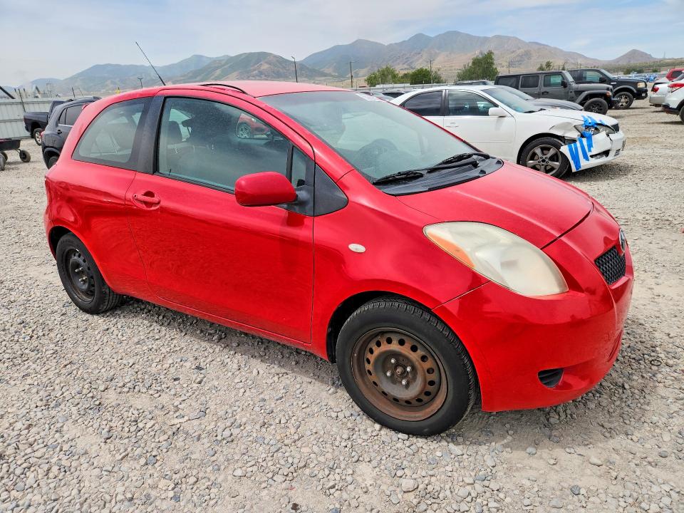 2007 Toyota Yaris VIN JTDJT903X75037595 COPART salvage auction — MINOR DENT/SCRATCHES, Ut - Certificate Of Title, sold $850 on 2026-07-10 (photo 4)