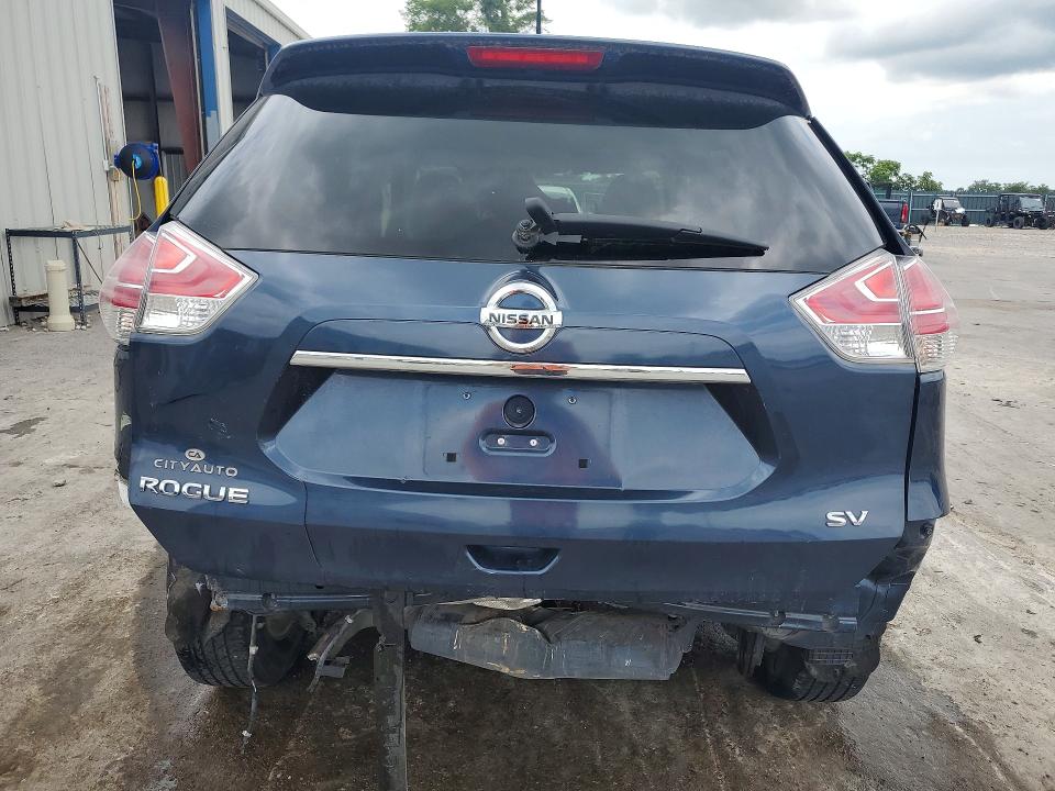 2016 Nissan VIN KNMAT2MT2GP657010 COPART salvage auction — REAR END, Mo - Salvage Certificate Of Title, sold $625 on 2026-07-27 (photo 6)