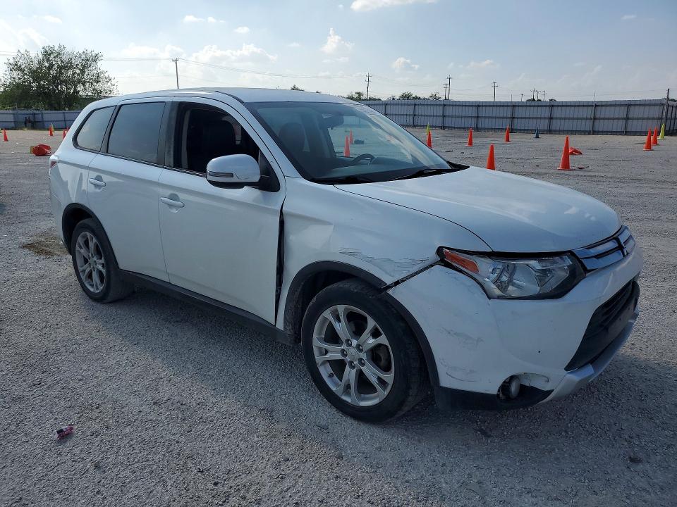 2015 Mitsubishi Outlander VIN JA4AD3A34FZ011763 COPART salvage auction — FRONT END, Tx - Salvage Vehicle Title, sold $700 on 2026-07-09 (photo 4)