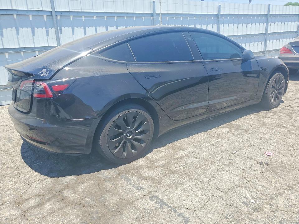 2023 Tesla Model 3 VIN 5YJ3E1EA4PF655229 COPART salvage auction — Burn Interior, Ca - Salvage Certificate, sold $7,000 on 2026-07-20 (photo 3)