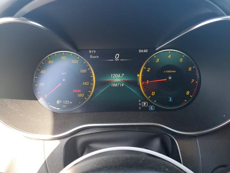 2021 Mercedes-benz Glc VIN W1N0J8EB2MF911237 COPART salvage auction — MINOR DENT/SCRATCHES, Ca - Dis/Dlr/Exp Only Clean Title (P), sold $19,300 on 2026-07-27 (photo 9)