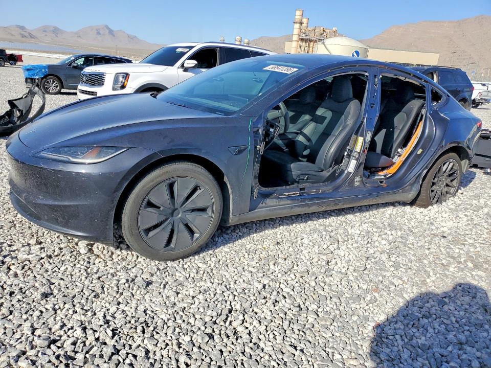 2024 Tesla Model 3 VIN 5YJ3E1EA6RF827988 COPART salvage auction — SIDE, Nv - Salvage Title, sold $9,600 on 2026-07-20 (photo 1)