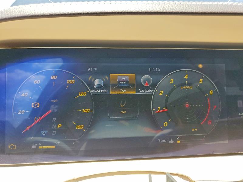 2018 Mercedes-benz S-klasse VIN WDDUG6EBXJA371095 COPART salvage auction — FRONT END, Va - Cert Of Title - Salvage, sold $500 on 2026-07-29 (photo 9)