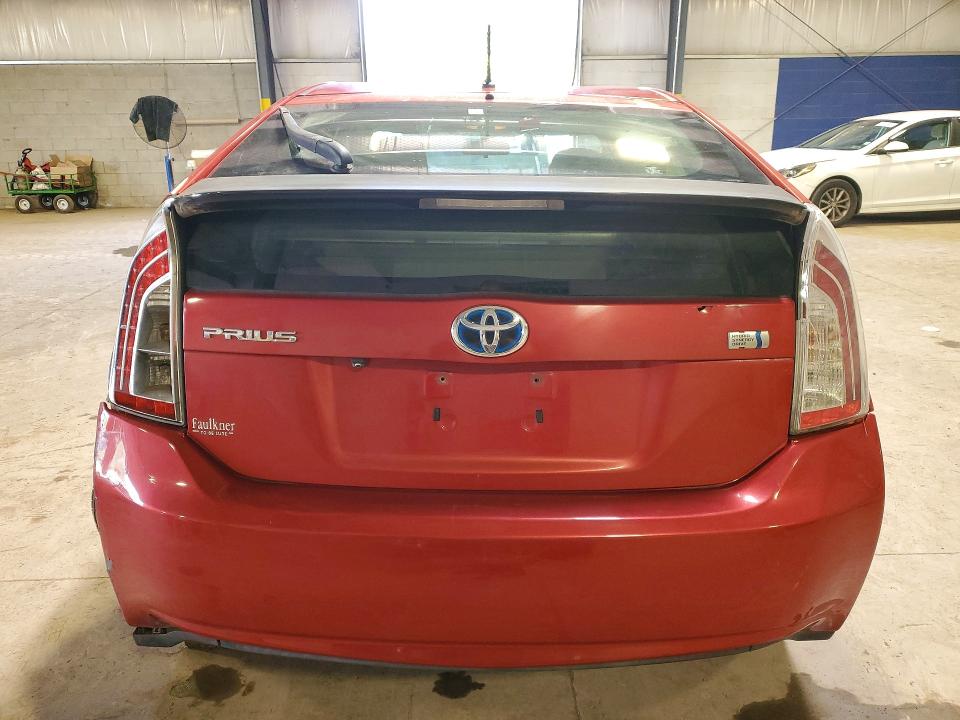 2012 Toyota Prius VIN JTDKN3DU9C1566004 COPART salvage auction — REAR END, Pa - Certificate Of Salvage, sold $2,000 on 2026-07-20 (photo 6)