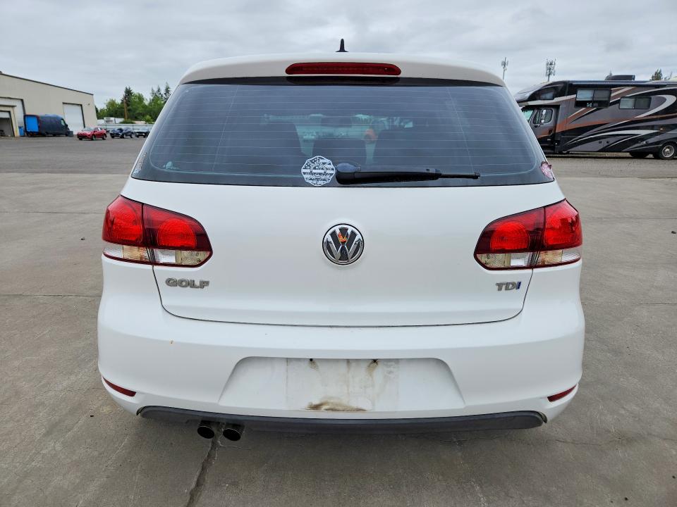 2012 Volkswagen Golf VIN WVWDM7AJXCW246318 COPART salvage auction — FRONT END, Or - Salvage Title Certificate, sold $200 on 2026-08-10 (photo 6)