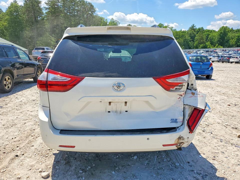 2018 Toyota Sienna VIN 5TDDZ3DC5JS188641 COPART salvage auction — REAR END, Ma - Cert Of Title-Salvage, sold $6,600 on 2026-07-08 (photo 6)