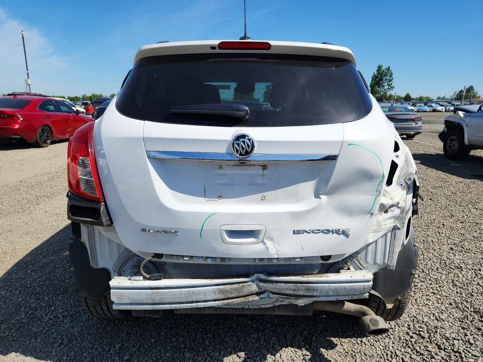 2016 Buick . VIN KL4CJBSBXGB670104 COPART salvage auction — REAR END, Or - Salvage Title Certificate, sold $825 on 2026-07-28 (photo 6)