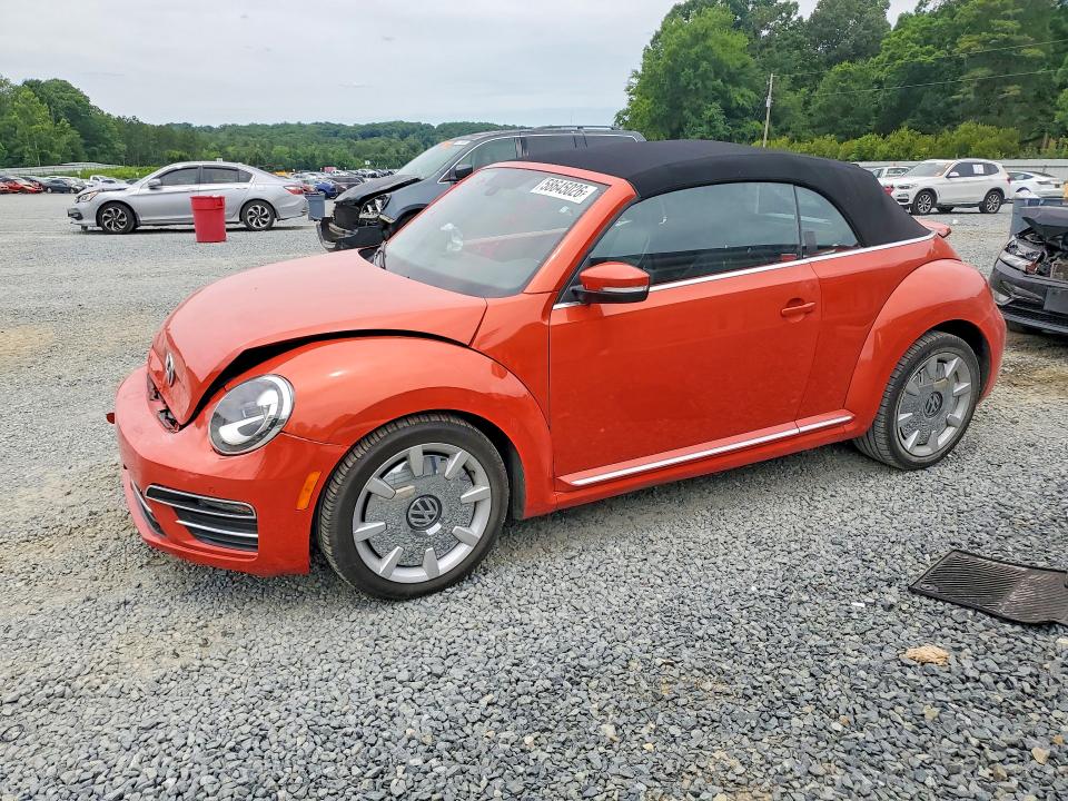 2017 Volkswagen Beetle VIN 3VW517AT2HM823149 COPART salvage auction — FRONT END, Nc - Salvage Certificate Of Title, sold $775 on 2026-07-23 (photo 1)