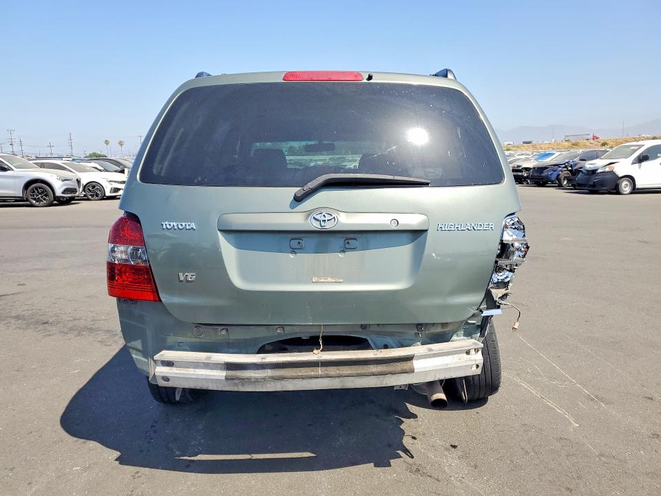 2004 Toyota Highlander VIN JTEDP21A240025046 COPART salvage auction — REAR END, Ca - Salvage Certificate, sold $875 on 2026-07-13 (photo 6)