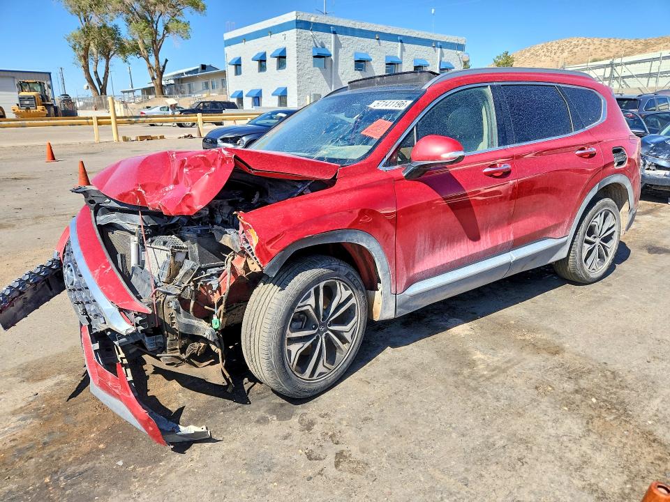 2019 Hyundai Santa fe VIN 5NMS53AA2KH048752 COPART salvage auction — FRONT END, Nm - Certificate Of Title, sold $2,050 on 2026-07-09 (photo 1)