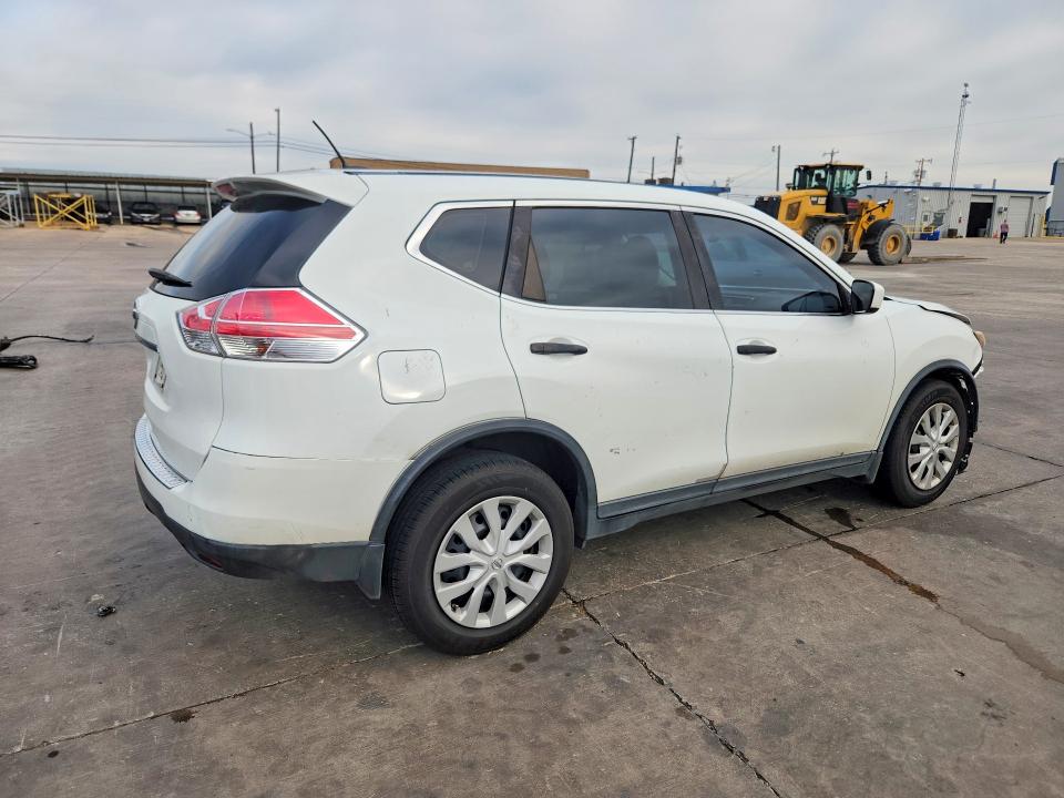 2016 Nissan Rogue VIN KNMAT2MT5GP593531 COPART salvage auction — FRONT END, Tx - Salvage Vehicle Title, sold $700 on 2026-07-13 (photo 3)