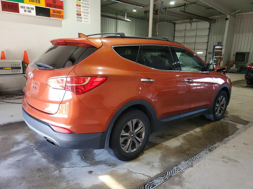 2015 Hyundai Santa fe VIN 5XYZUDLB2FG259303 COPART salvage auction — FRONT END, Pa - Certificate Of Salvage, sold $1,700 on 2026-07-16 (photo 3)