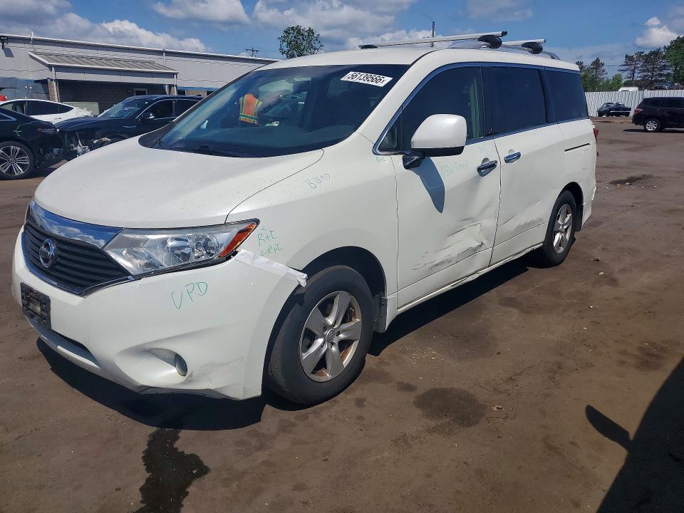 2015 Nissan Quest VIN JN8AE2KP6F9133351 COPART salvage auction — SIDE, Ct - Cert Of Title-Salvage, sold $575 on 2026-07-31 (photo 1)
