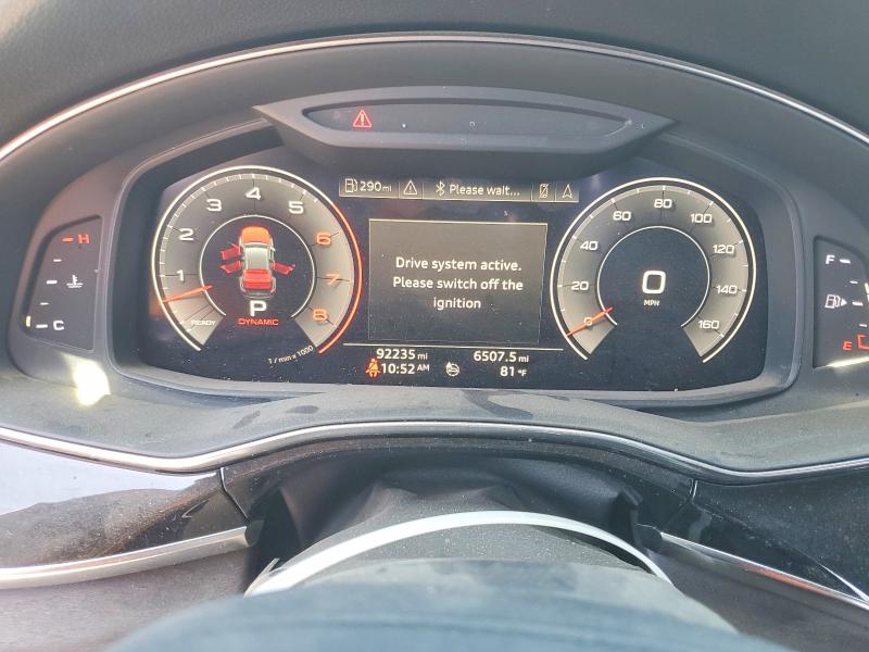 2019 Audi Q8 VIN WA1EVAF19KD020086 COPART salvage auction — REAR END, Ca - Salvage Certificate, sold $12,700 on 2026-07-28 (photo 9)