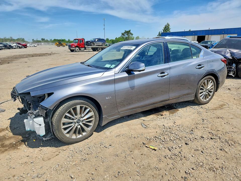 2020 Infiniti Q50 VIN JN1EV7AR4LM253707 COPART salvage auction — FRONT END, Mi - Cert Of Title-Rebuilt Salvage, sold $2,650 on 2026-07-09 (photo 1)