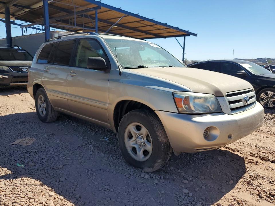 2006 Toyota Highlander VIN JTEDD21A160132679 COPART salvage auction — MINOR DENT/SCRATCHES, Az - Certificate Of Title, sold $700 on 2026-07-07 (photo 4)