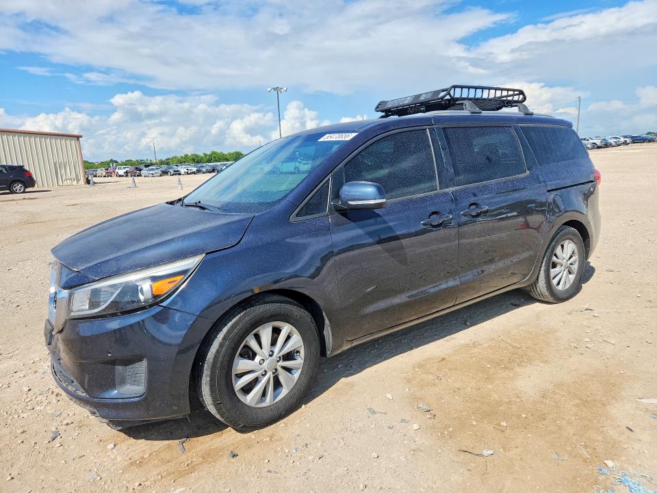 2017 Kia SEDONA VIN KNDMB5C10H6283814 COPART salvage auction — FRONT END, Tx - Salvage Vehicle Title, sold $900 on 2026-07-29 (photo 1)