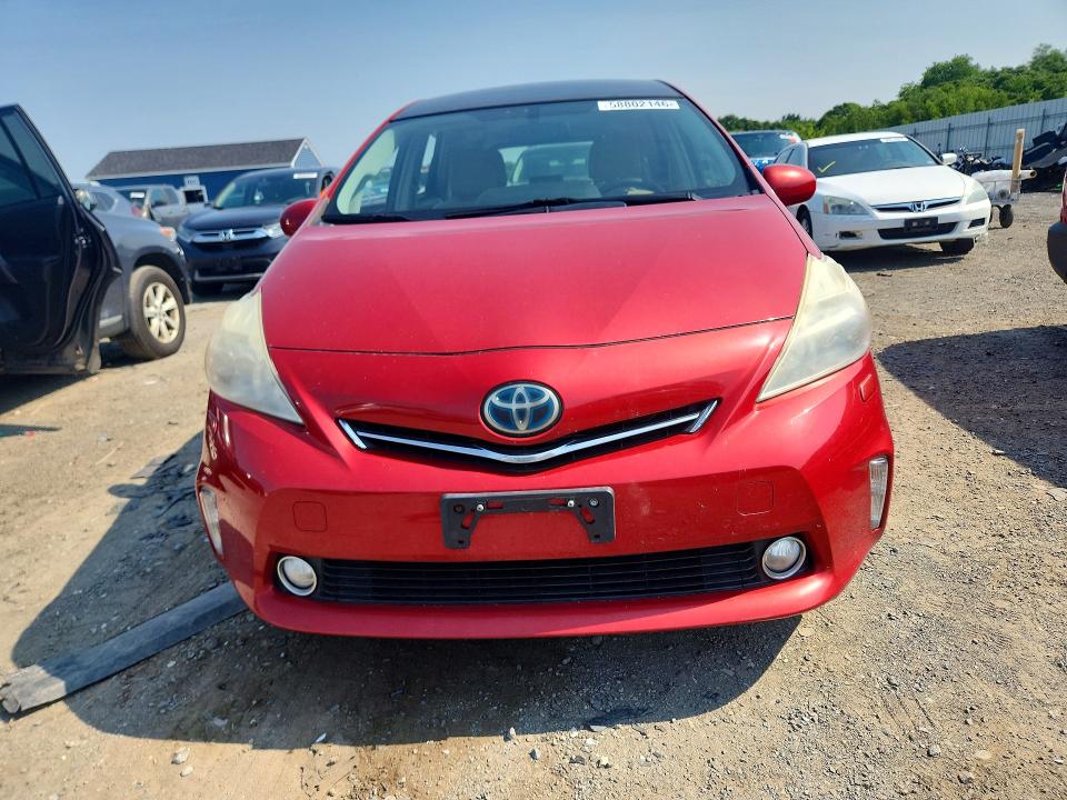 2012 Toyota Prius v VIN JTDZN3EU4C3042549 COPART salvage auction — SIDE, MA - CERT OF TITLE-RECONSTRCTD COLL, sold $125 on 2026-07-22 (photo 5)