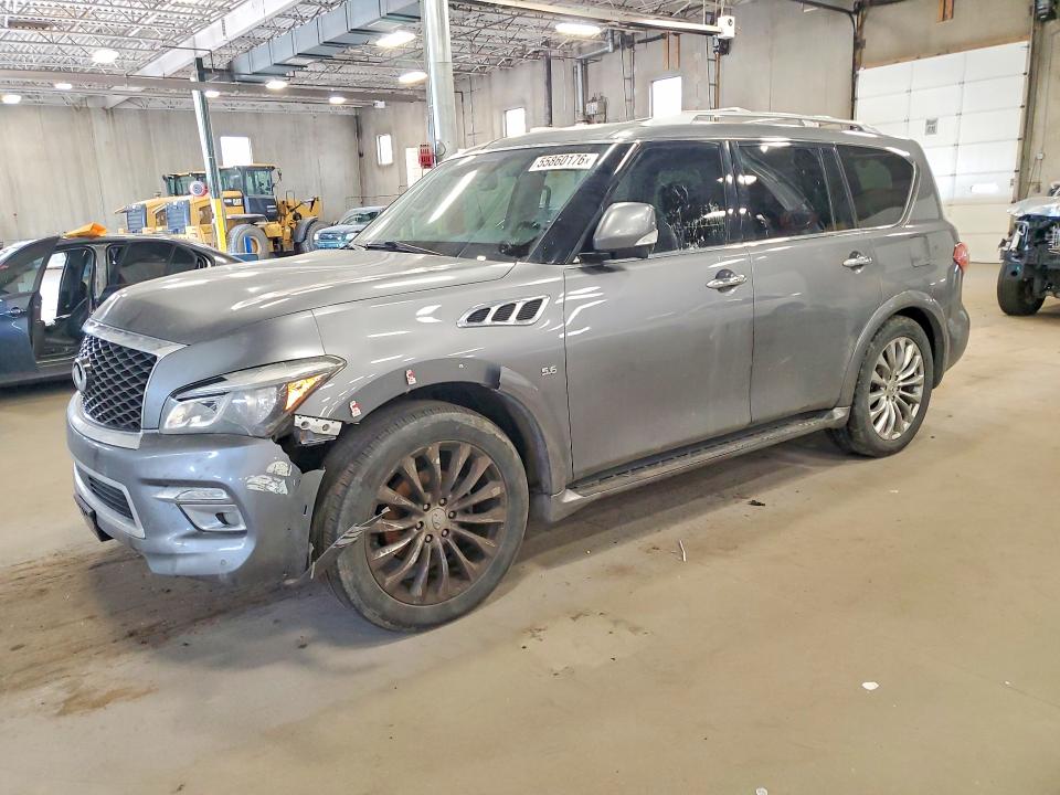 2016 Infiniti Qx80 VIN JN8AZ2NE3G9120346 COPART salvage auction — MECHANICAL, VA - CERTIFICATE OF TITLE, sold $2,600 on 2026-07-14 (photo 1)