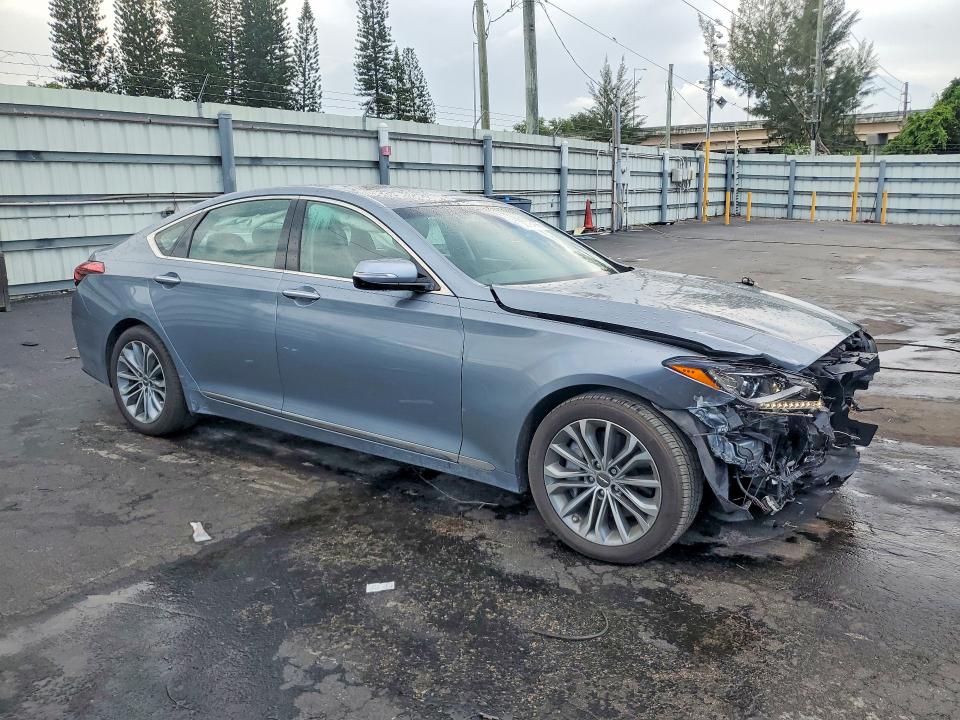 2017 Genesis G80 VIN KMHGN4JE9HU168477 COPART salvage auction — FRONT END, Fl - Certificate Of Destruction, sold $2,600 on 2026-07-13 (photo 4)