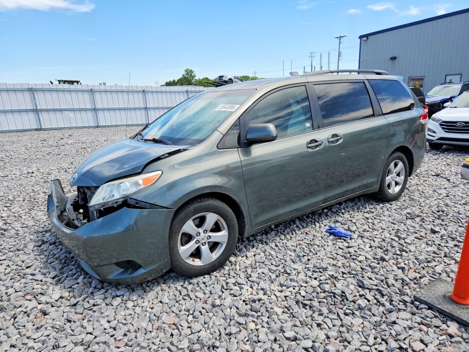 2011 Toyota Sienna VIN 5TDKK3DC2BS013888 COPART salvage auction — FRONT END, Al - Cert Of Title-Salvage Title, sold $1,700 on 2026-08-02 (photo 1)