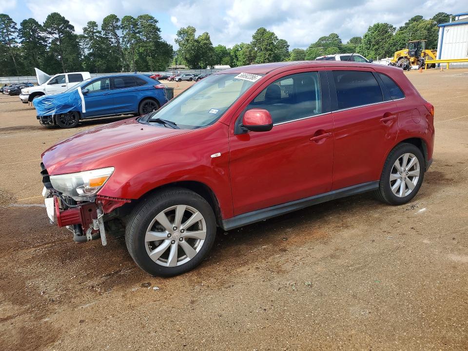 2013 Mitsubishi Outlander VIN 4A4AP4AU6DE021591 COPART salvage auction — FRONT END, Tx - Salvage Vehicle Title, sold $400 on 2026-07-27 (photo 1)