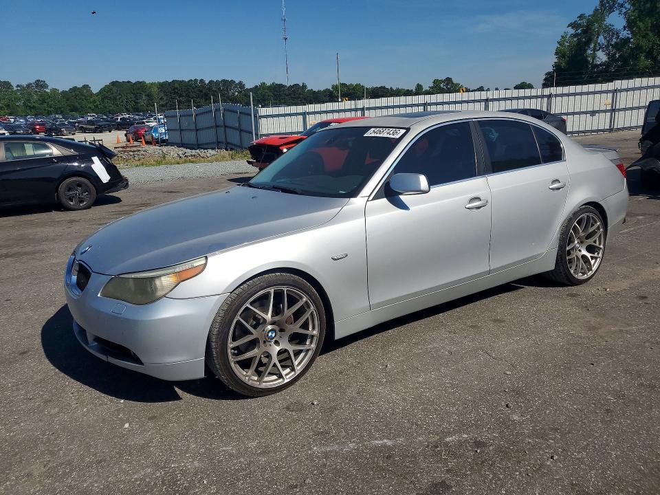 2007 BMW 5er VIN WBANE535X7CW65201 COPART salvage auction — SIDE, Nc - Salvage Certificate Of Title, sold $275 on 2026-07-16 (photo 1)