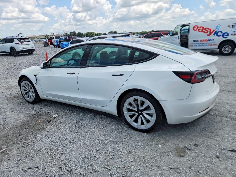 2021 Tesla VIN 5YJ3E1EA2MF053358 COPART salvage auction — FRONT END, FL - CERT OF TITLE SLVG REBUILDABLE, sold $1,450 on 2026-07-24 (photo 2)