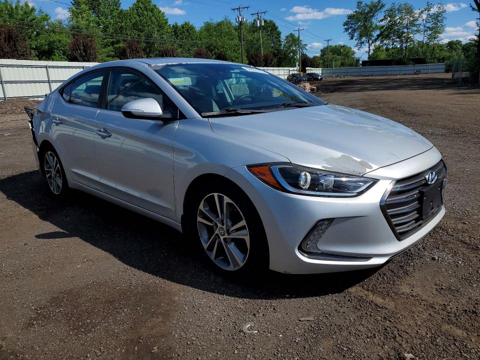 2017 Hyundai Elantra VIN 5NPD84LF9HH058849 COPART salvage auction — REAR END, CT - CERT OF TITLE-SALVAGE, sold $2,150 on 2026-07-02 (photo 4)