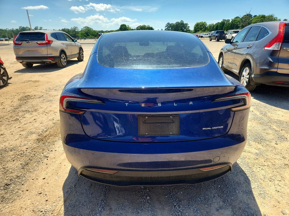 2024 Tesla Model 3 VIN 5YJ3E1EBXRF791943 COPART salvage auction — FRONT END, Al - Cert Of Title-Salvage Title, sold $10,700 on 2026-07-07 (photo 6)