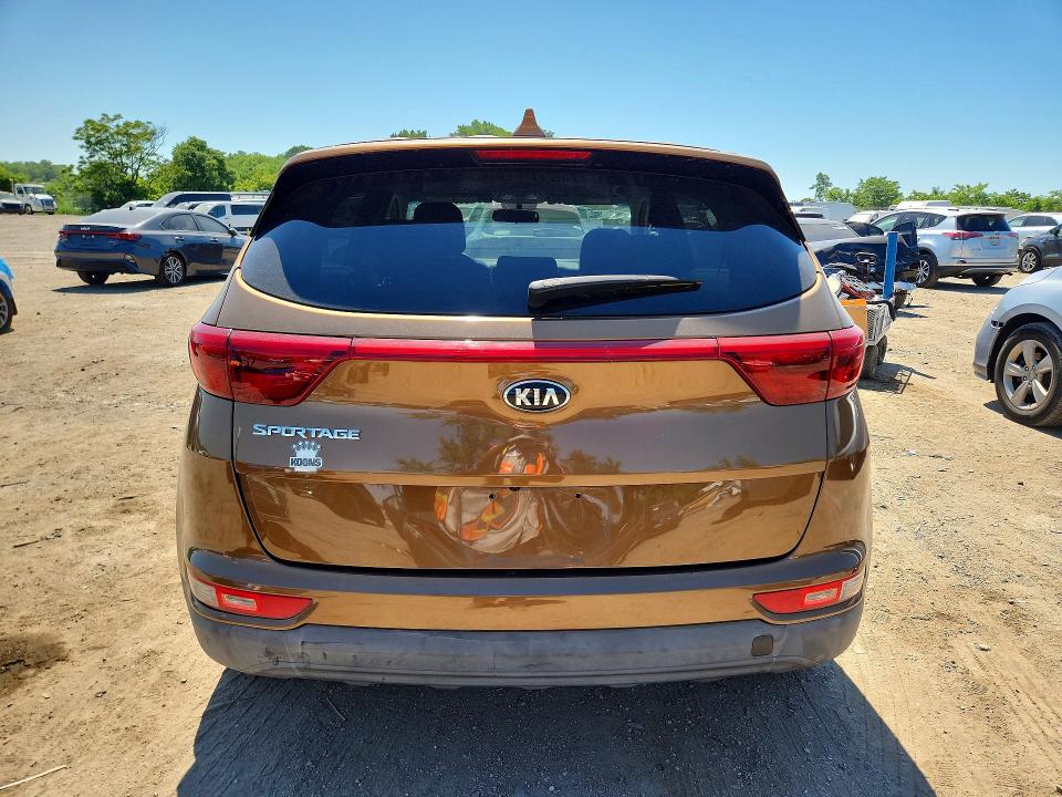 2017 Kia Sportage VIN KNDPMCAC1H7033248 COPART salvage auction — FRONT END, Va - Certificate Of Title, sold $1,900 on 2026-07-28 (photo 6)