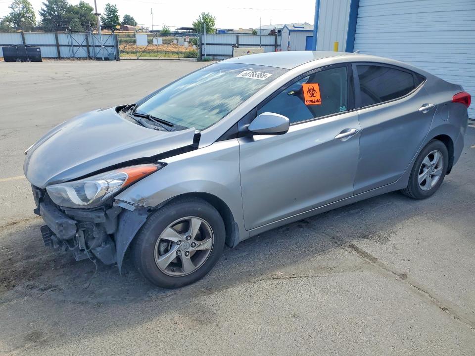2013 Hyundai Elantra VIN KMHDH4AE5DU942633 COPART salvage auction — FRONT END, ID - SALVAGE CERTIFICATE OF TITLE, sold $875 on 2026-07-02 (photo 1)