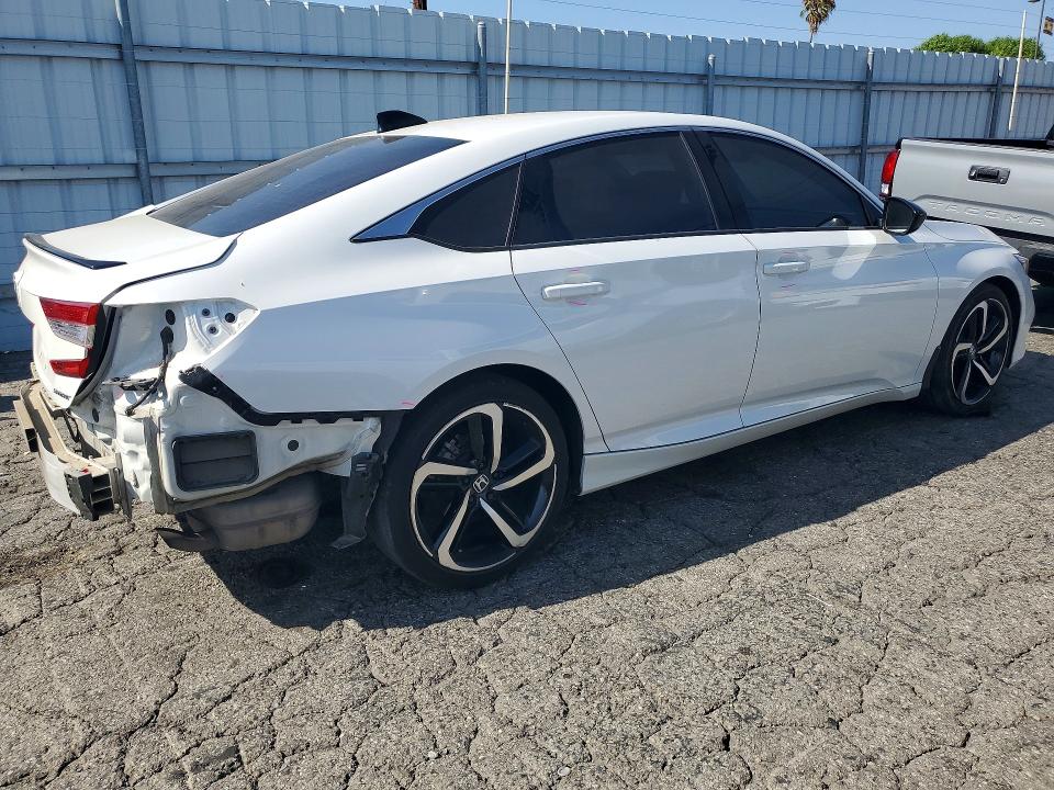 2021 Honda Accord VIN 1HGCV1F32MA078366 COPART salvage auction — REAR END, Ca - Salvage Certificate, sold $7,100 on 2026-07-09 (photo 3)