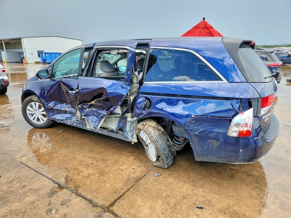 2016 Honda Odyssey VIN 5FNRL5H68GB044697 COPART salvage auction — SIDE, Tx - Salvage Vehicle Title, sold $3,650 on 2026-08-03 (photo 2)