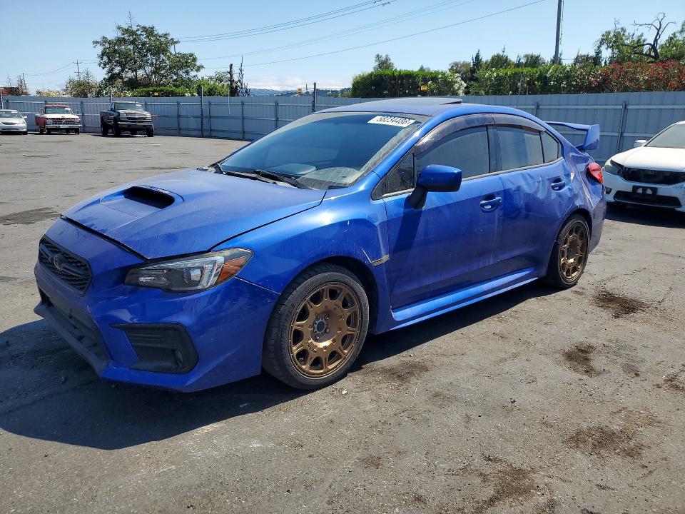 2018 Subaru VIN JF1VA1F67J9823788 COPART salvage auction — REAR END, Ca - Dis/Dlr/Exp Only Clean Title, sold $4,100 on 2026-07-23 (photo 1)