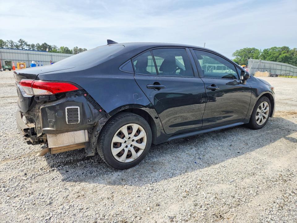 2020 Toyota Corolla VIN JTDEPRAE6LJ116768 COPART salvage auction — REAR END, Ga - Cert Of Title-Salvage, sold $1,000 on 2026-07-27 (photo 3)