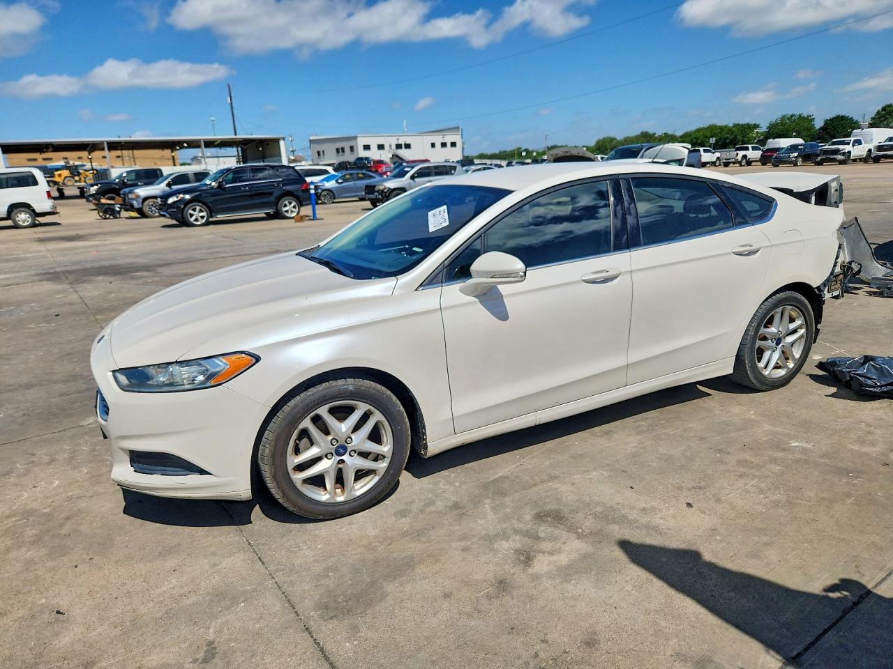 2014 Ford Fusion VIN 1FA6P0HD6E5386601 COPART salvage auction — Rear End, TX - SALVAGE VEHICLE TITLE, sold $900 on 2026-07-09 (photo 1)