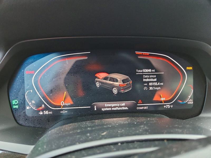 2020 BMW X5 VIN 5UXCR4C02L9B52045 COPART salvage auction — MINOR DENT/SCRATCHES, Fl - Certificate Of Title, sold $17,800 on 2026-07-28 (photo 9)