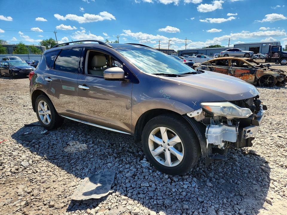2010 Nissan Murano VIN JN8AZ1MU8AW005334 COPART salvage auction — FRONT END, Il - Salvage Certificate, sold $275 on 2026-07-06 (photo 4)