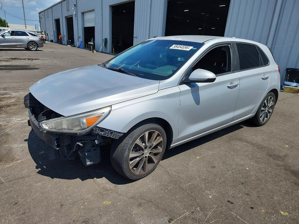 2018 Hyundai Elantra VIN KMHH35LE4JU057953 COPART salvage auction — FRAME DAMAGE, FL - CERT OF TITLE SLVG REBUILDABLE, sold $700 on 2026-07-22 (photo 1)