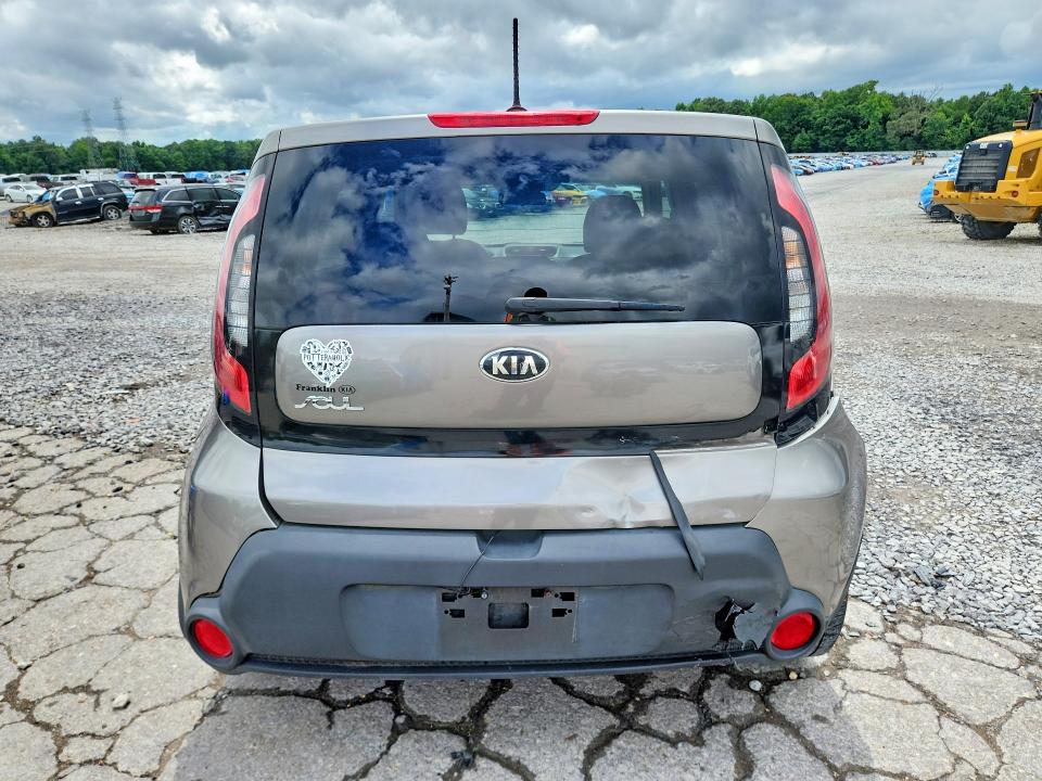 2016 Kia Soul VIN KNDJN2A22G7398475 COPART salvage auction — REAR END, Tn - Salvage Certificate, sold $1,600 on 2026-07-07 (photo 6)