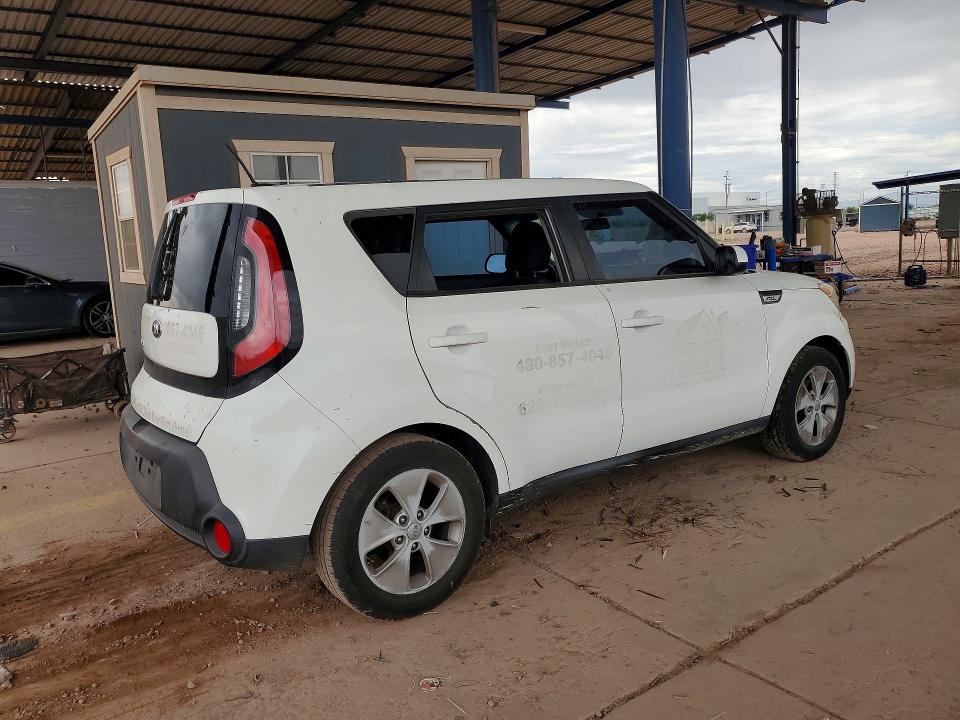 2016 Kia VIN KNDJN2A25G7273454 COPART salvage auction — VANDALISM, Az - Cert Of Title - Salvage, sold $1,700 on 2026-07-16 (photo 3)