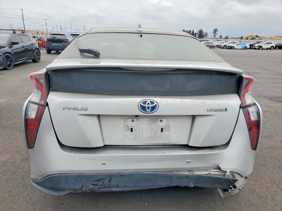 2016 Toyota Prius VIN JTDKARFU2G3510167 COPART salvage auction — REAR END, Ca - Salvage Certificate, sold $250 on 2026-07-29 (photo 6)