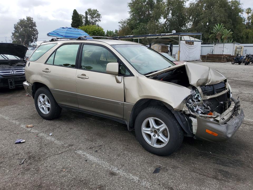 2001 Lexus Rx VIN JTJGF10U510112149 COPART salvage auction — FRONT END, Ca - Salvage Certificate, sold $700 on 2026-07-24 (photo 4)