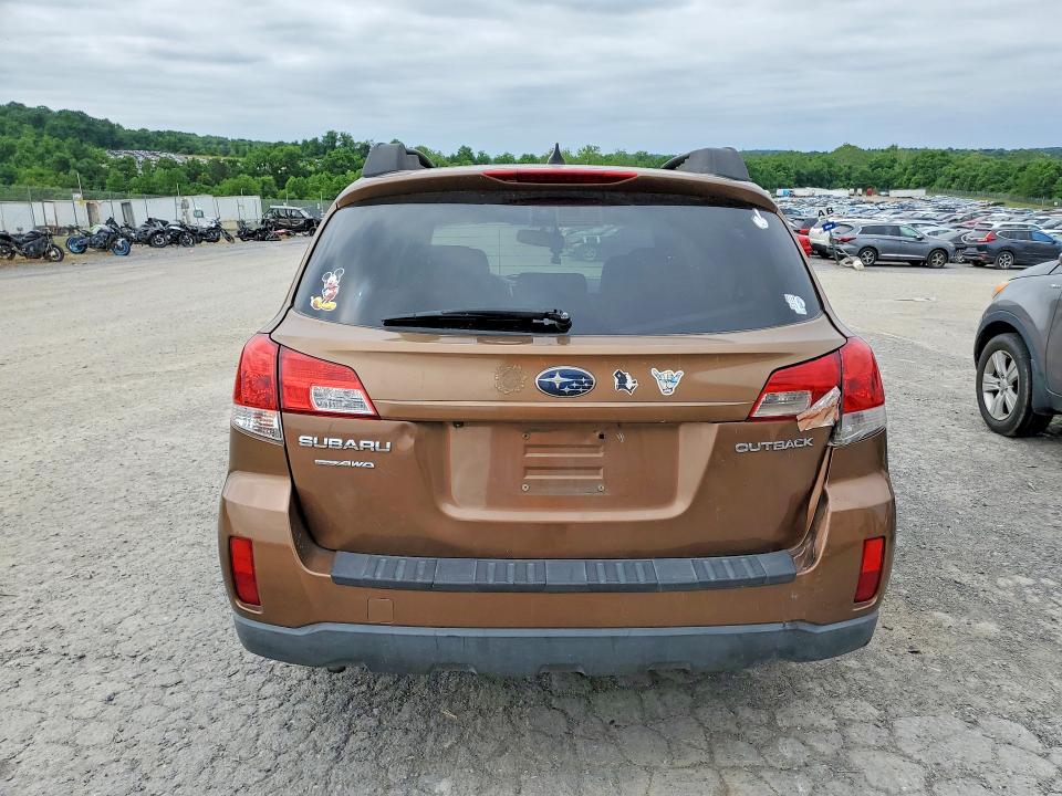 2011 Subaru Outback VIN 4S4BRCKC1B3383368 COPART salvage auction — MECHANICAL, Wv - Cert Of Title-Reconstructed, sold $375 on 2026-07-02 (photo 6)
