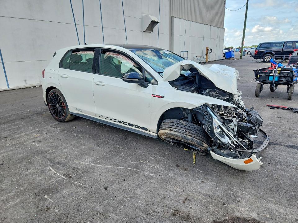 2023 Volkswagen Gti VIN WVW8A7CD6PW195357 COPART salvage auction — FRONT END, Fl - Cert Of Title Slvg Rebuildable, sold $15 on 2026-07-29 (photo 4)