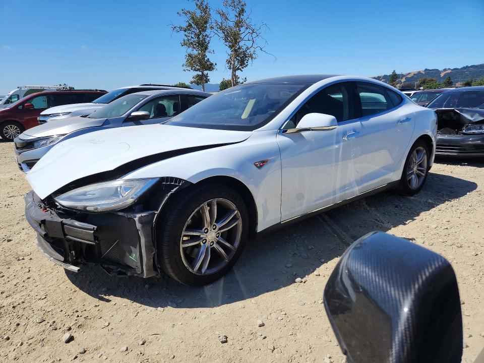 2013 Tesla VIN 5YJSA1CG7DFP07530 COPART salvage auction — FRONT END, CA - SALVAGE CERTIFICATE, sold $1,200 on 2026-07-02 (photo 1)