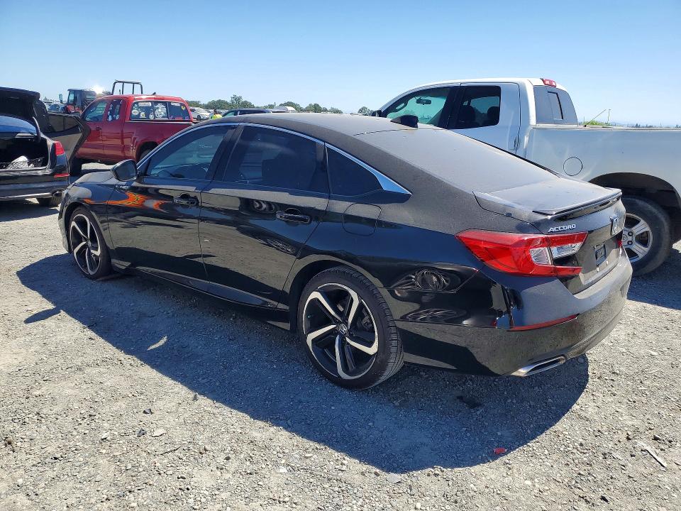 2022 Honda Accord VIN 1HGCV1F32NA113750 COPART salvage auction — VANDALISM, Ca - Salvage Certificate, sold $10,900 on 2026-07-09 (photo 2)